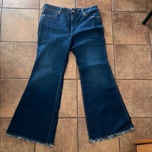 Women's Wrangler Blue Flared Jeans